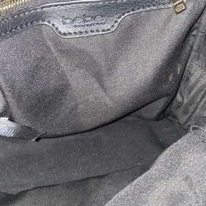 GUC Bebe Gold Studded Black Velvet Backpack bebe Backpack Gold Bags & Handbags for Women for sale | eBay main image 4